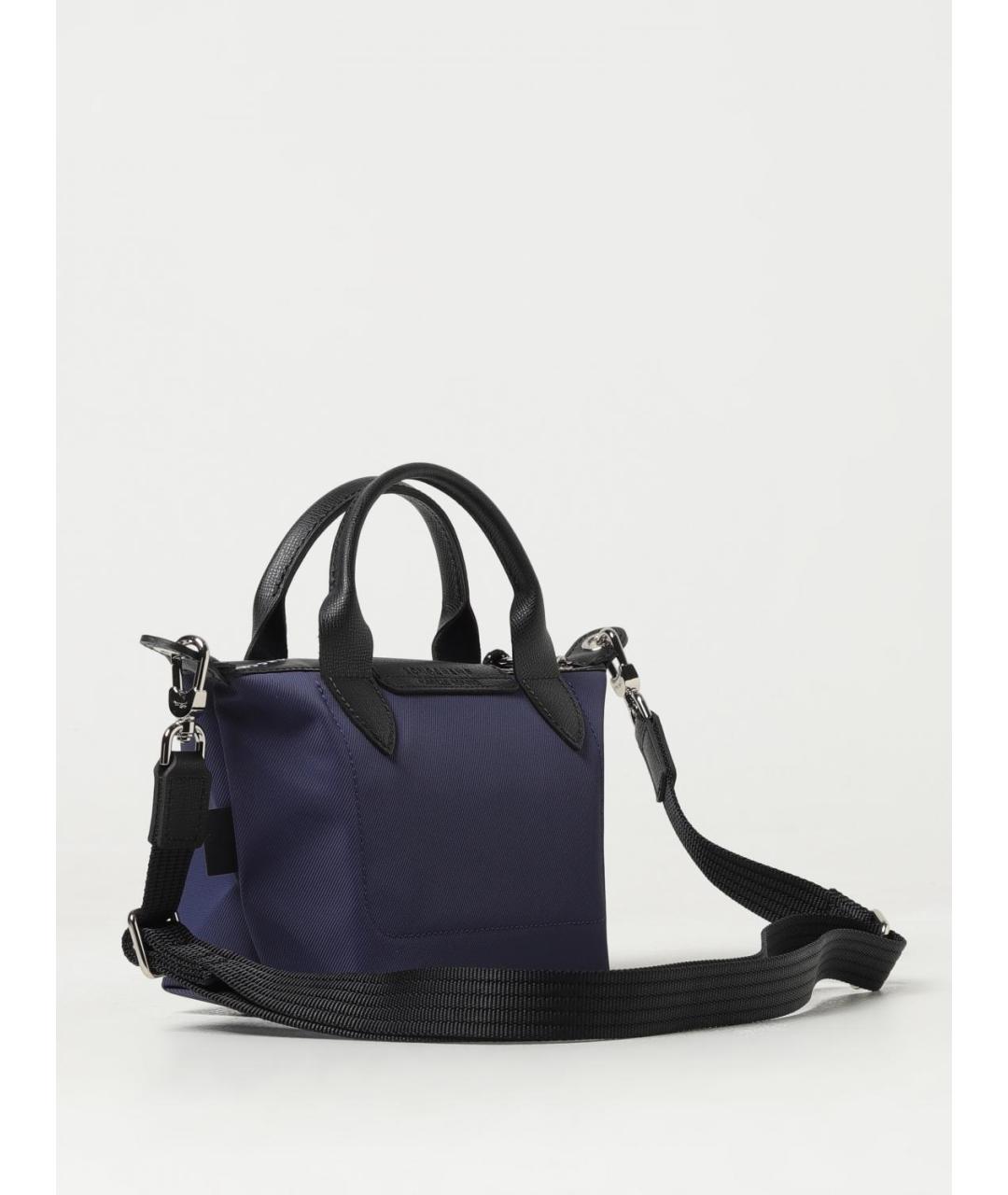 LONGCHAMP Синяя тканевая сумка тоут, фото 2