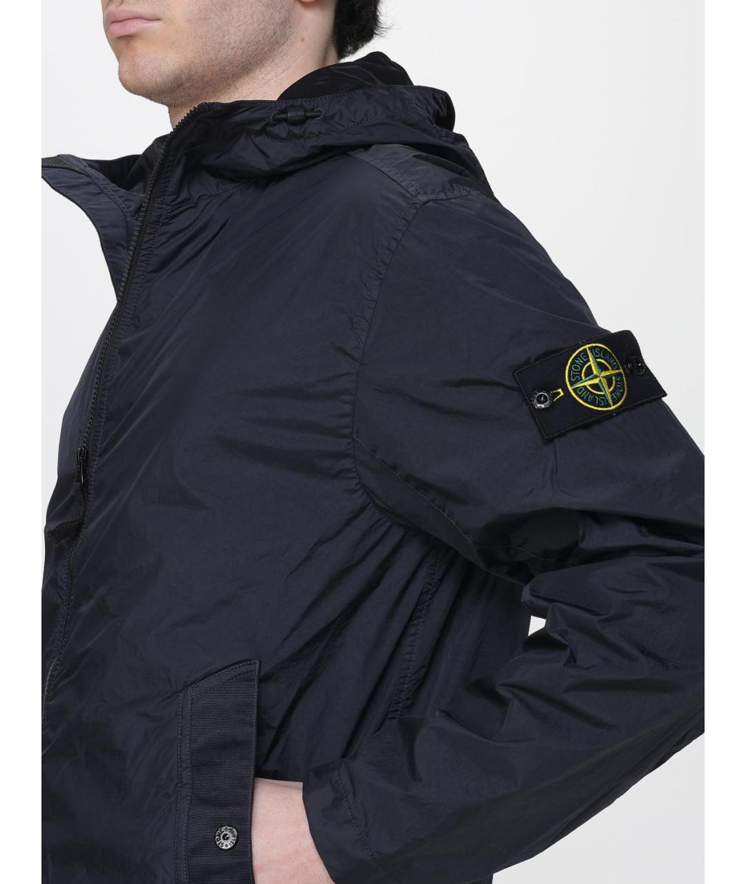 STONE ISLAND Синяя полиамидовая куртка, фото 5