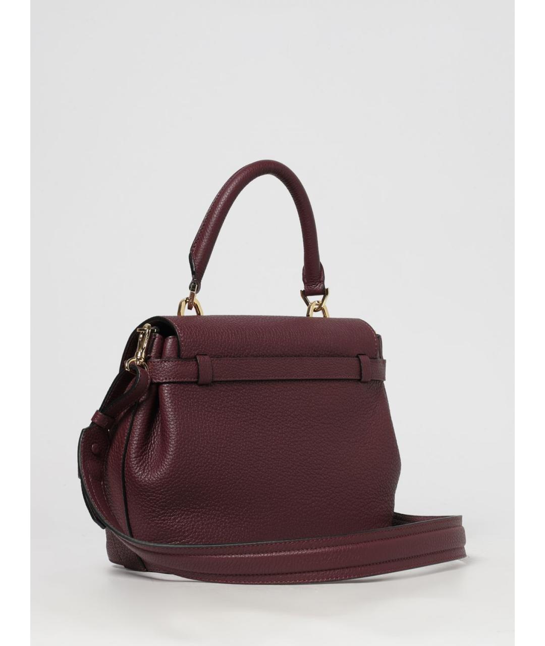 LANCEL Бордовая кожаная сумка тоут, фото 2