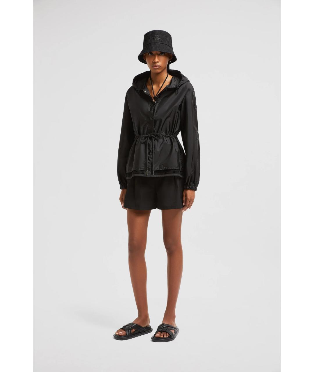 MONCLER Черная полиамидовая куртка, фото 2