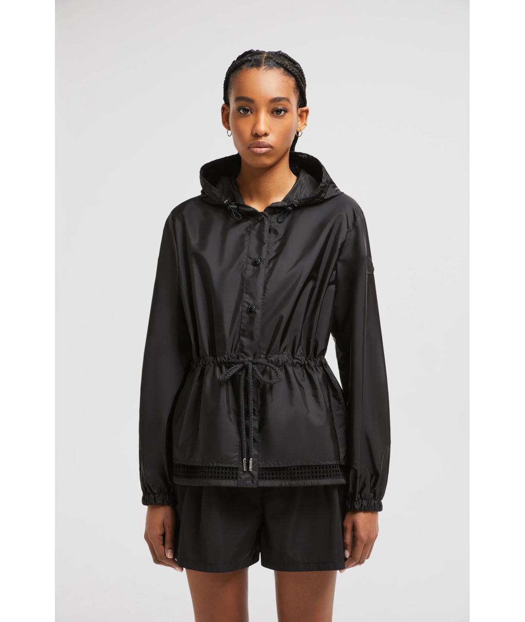 MONCLER Черная полиамидовая куртка, фото 3