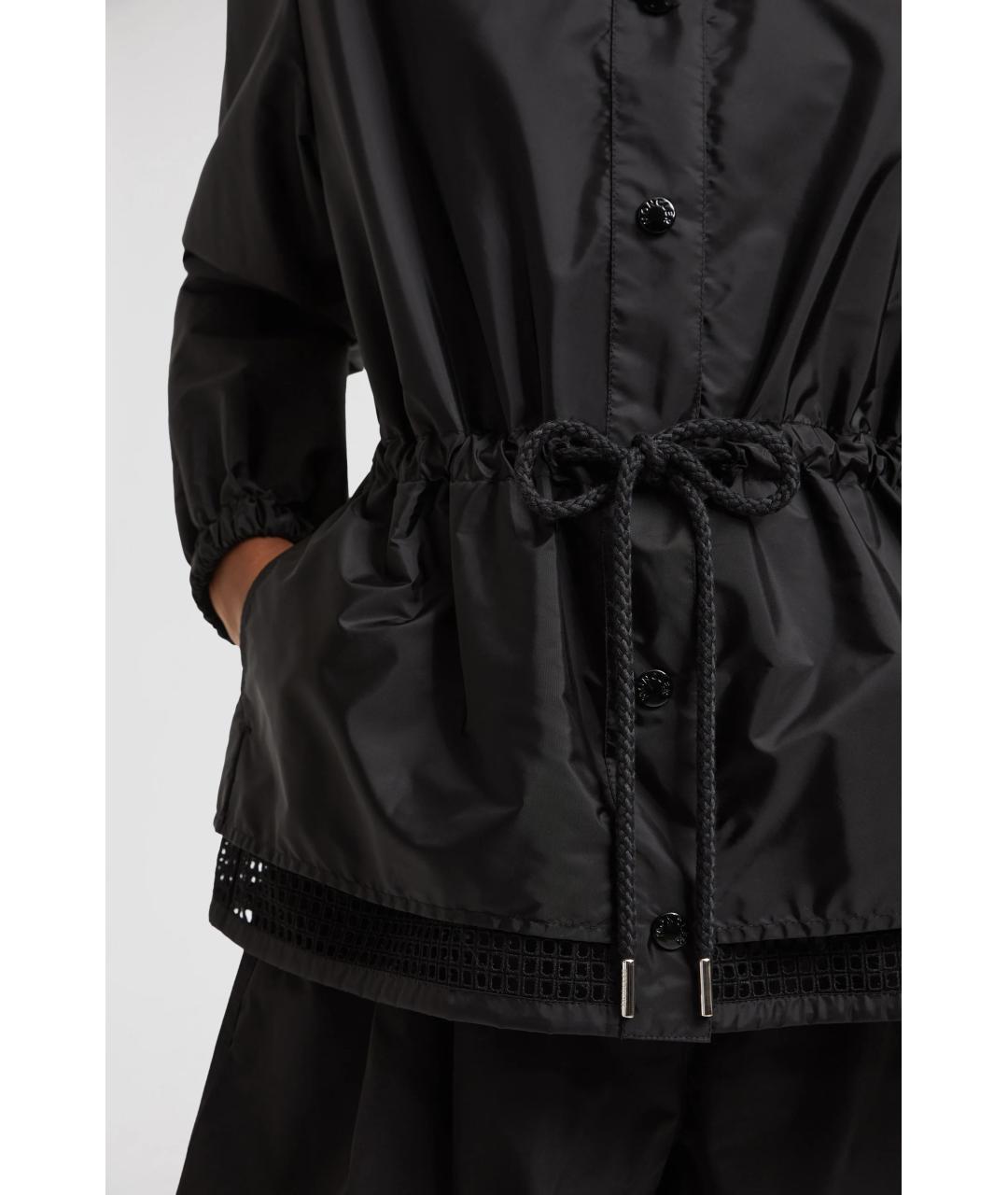 MONCLER Черная полиамидовая куртка, фото 7