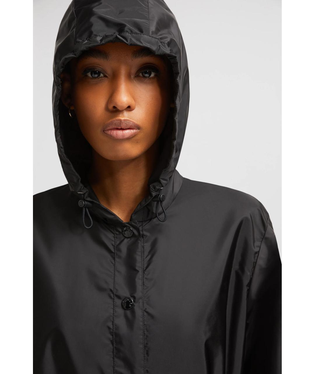 MONCLER Черная полиамидовая куртка, фото 6