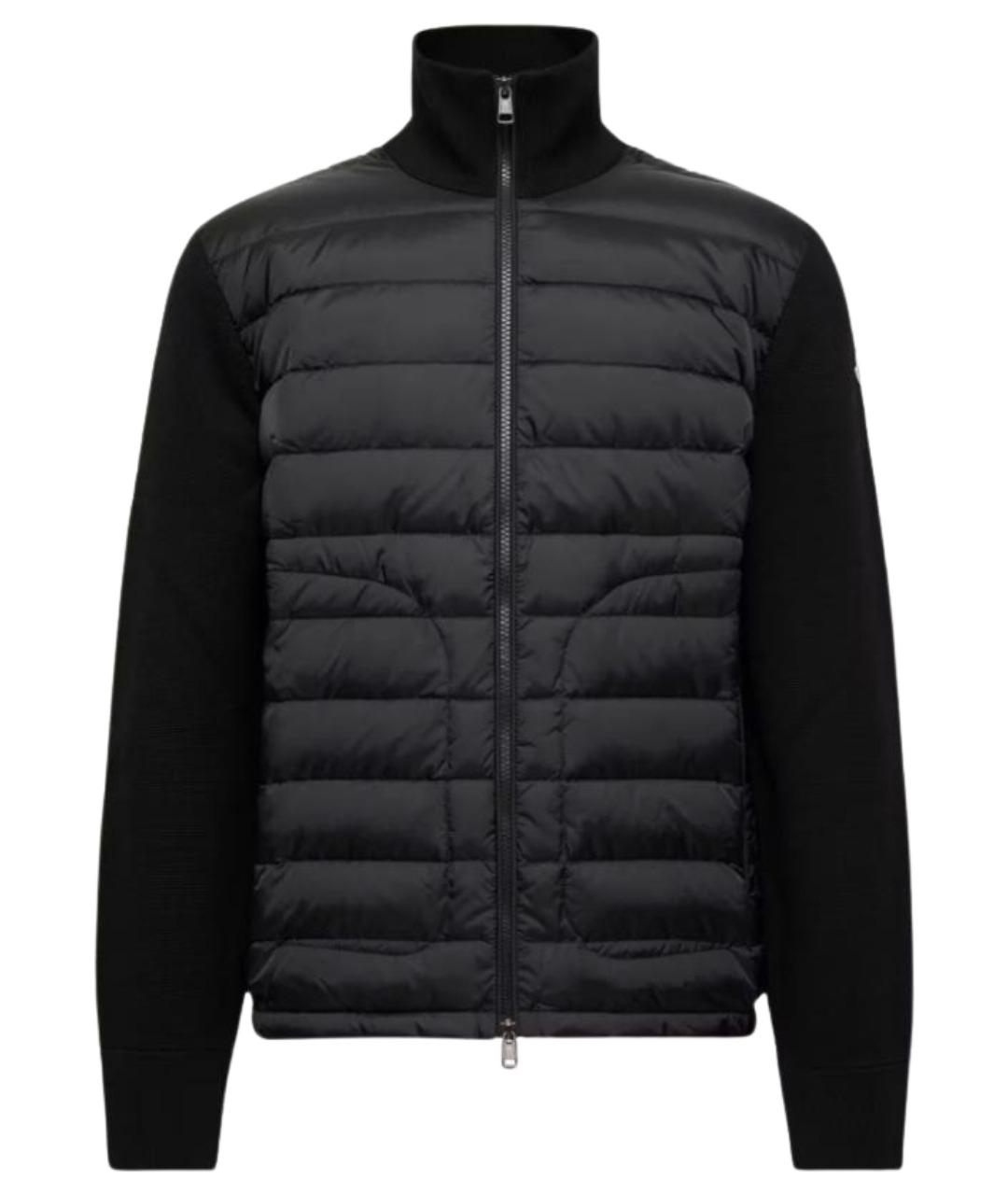 MONCLER Черный полиамидовый кардиган, фото 1