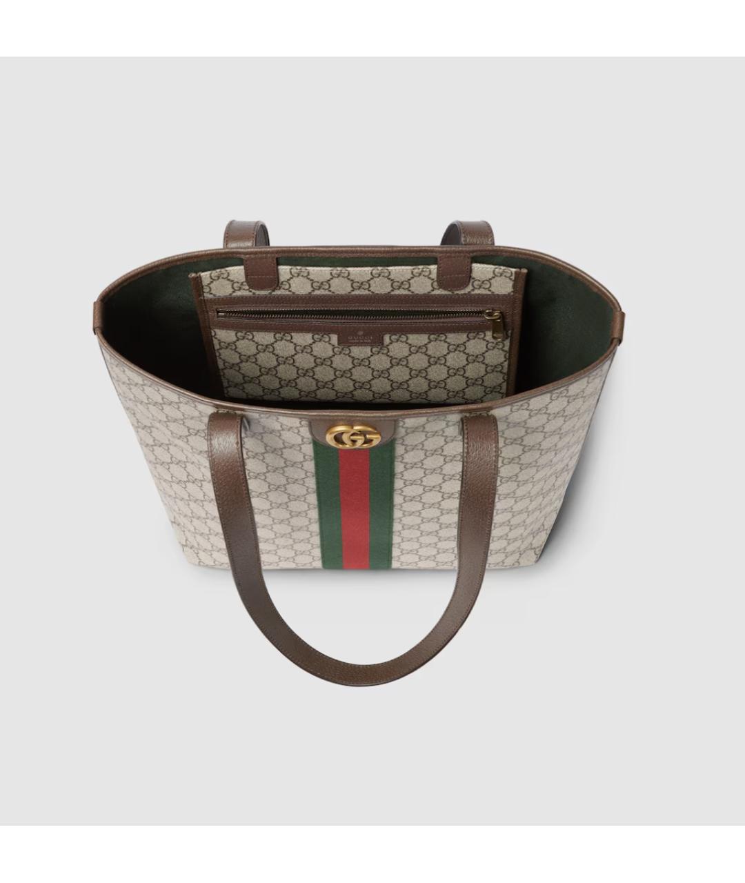 GUCCI Бежевая сумка тоут, фото 7