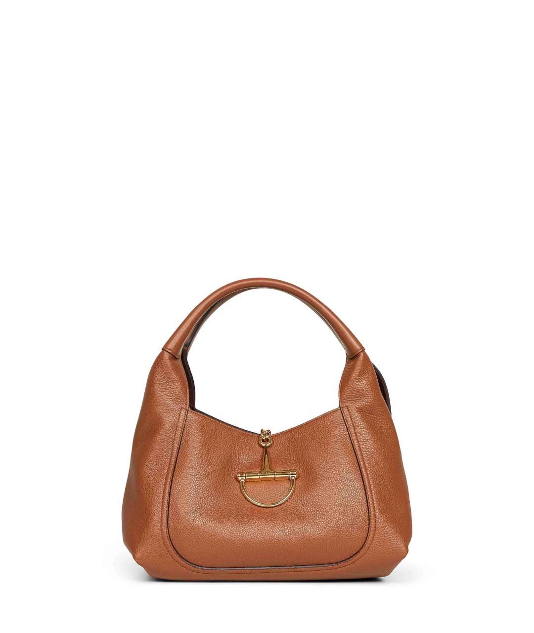 GUCCI Коричневая кожаная сумка с короткими ручками, фото 4