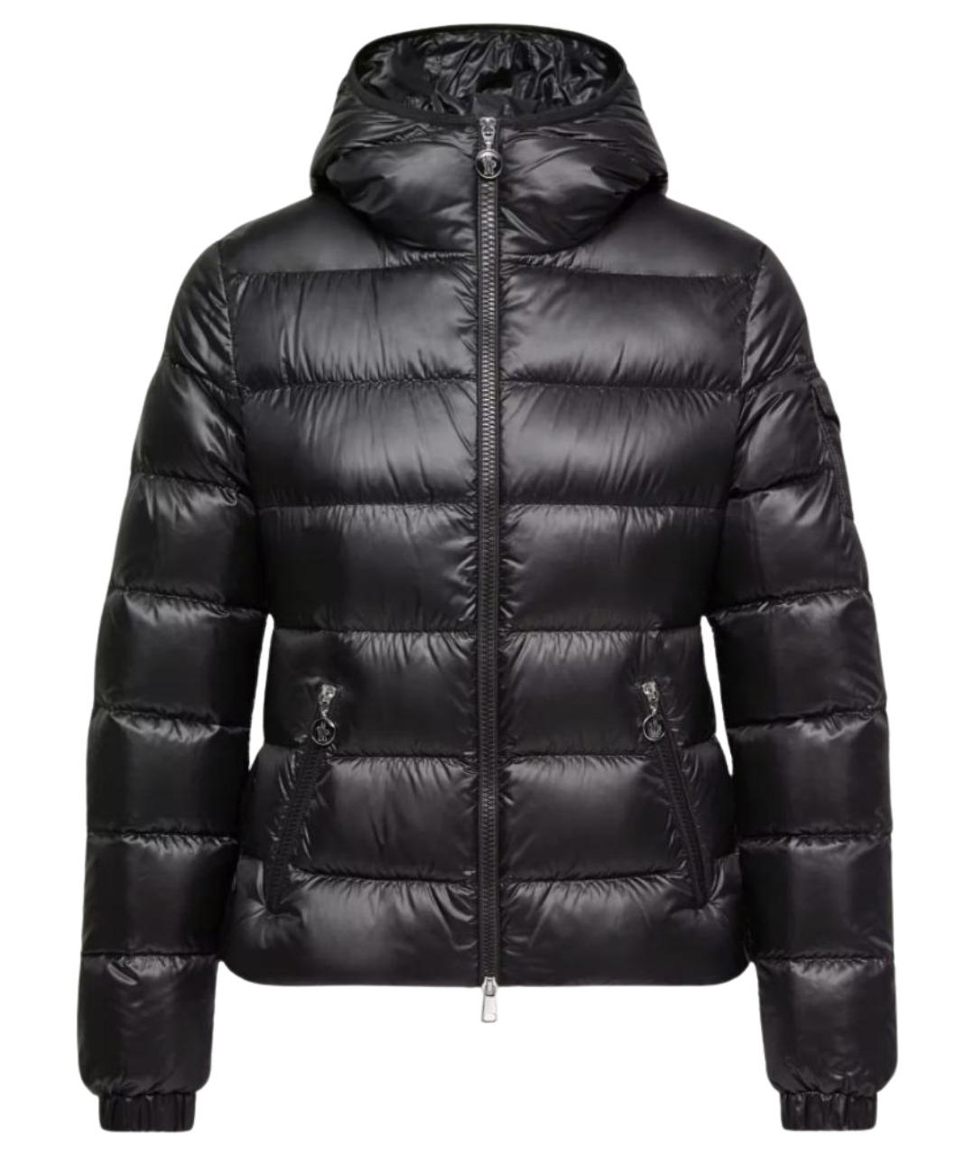 MONCLER Черный полиамидовый пуховик, фото 1