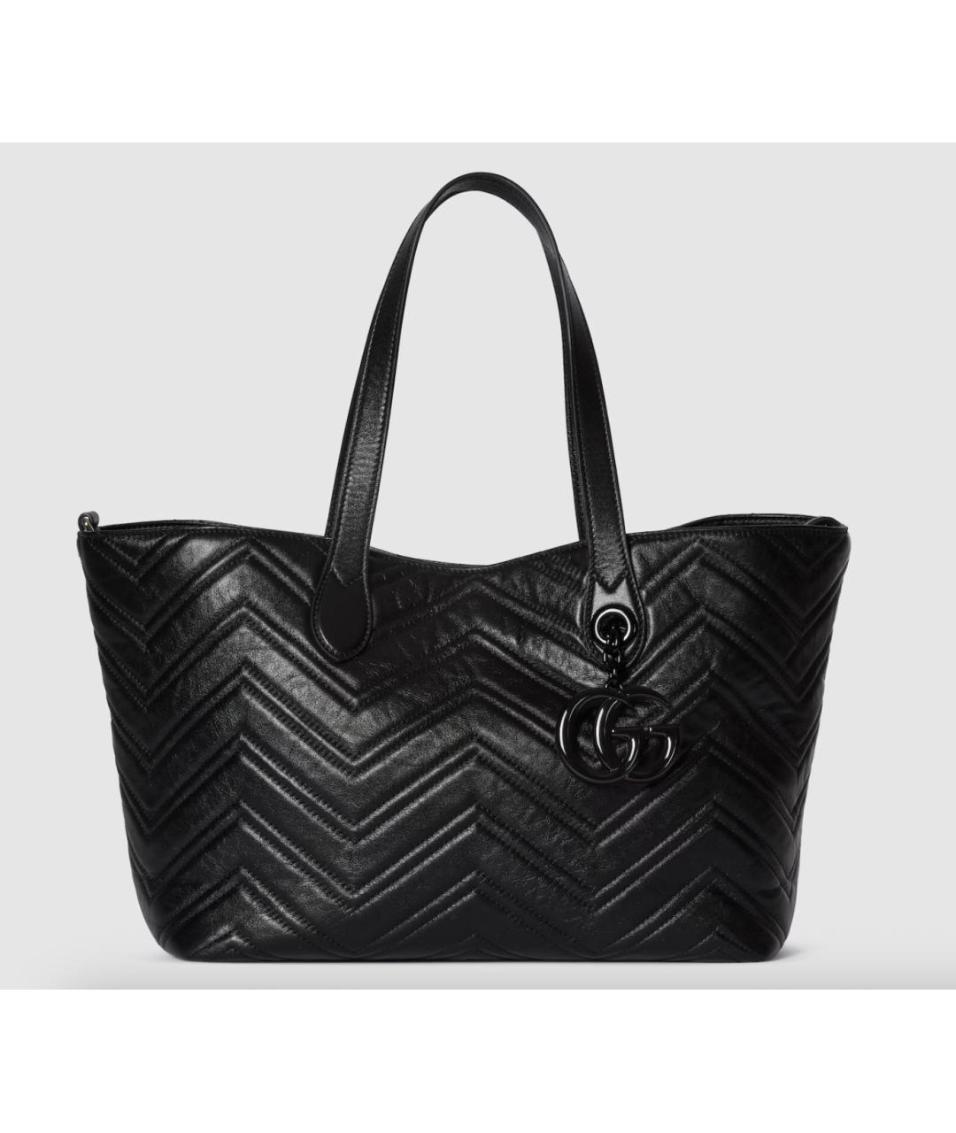 GUCCI Черная кожаная сумка через плечо, фото 8