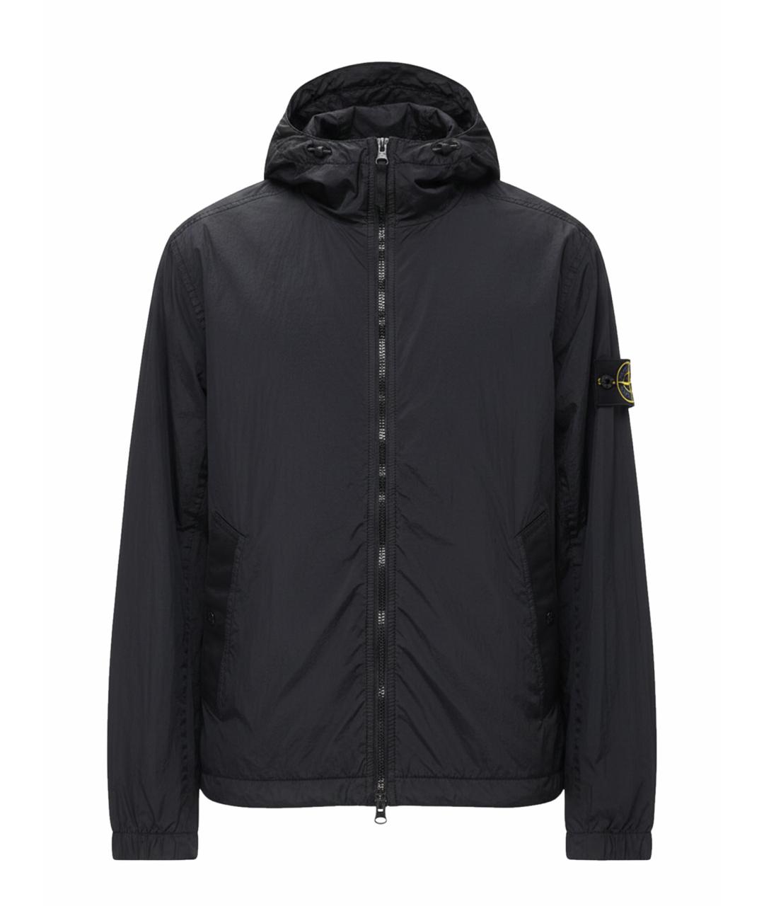 STONE ISLAND Черная полиамидовая куртка, фото 1