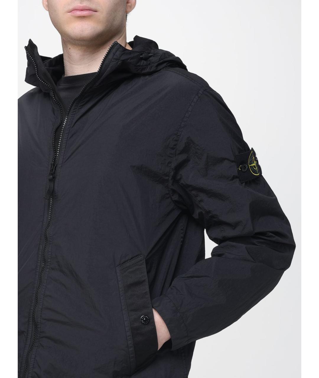 STONE ISLAND Черная полиамидовая куртка, фото 5