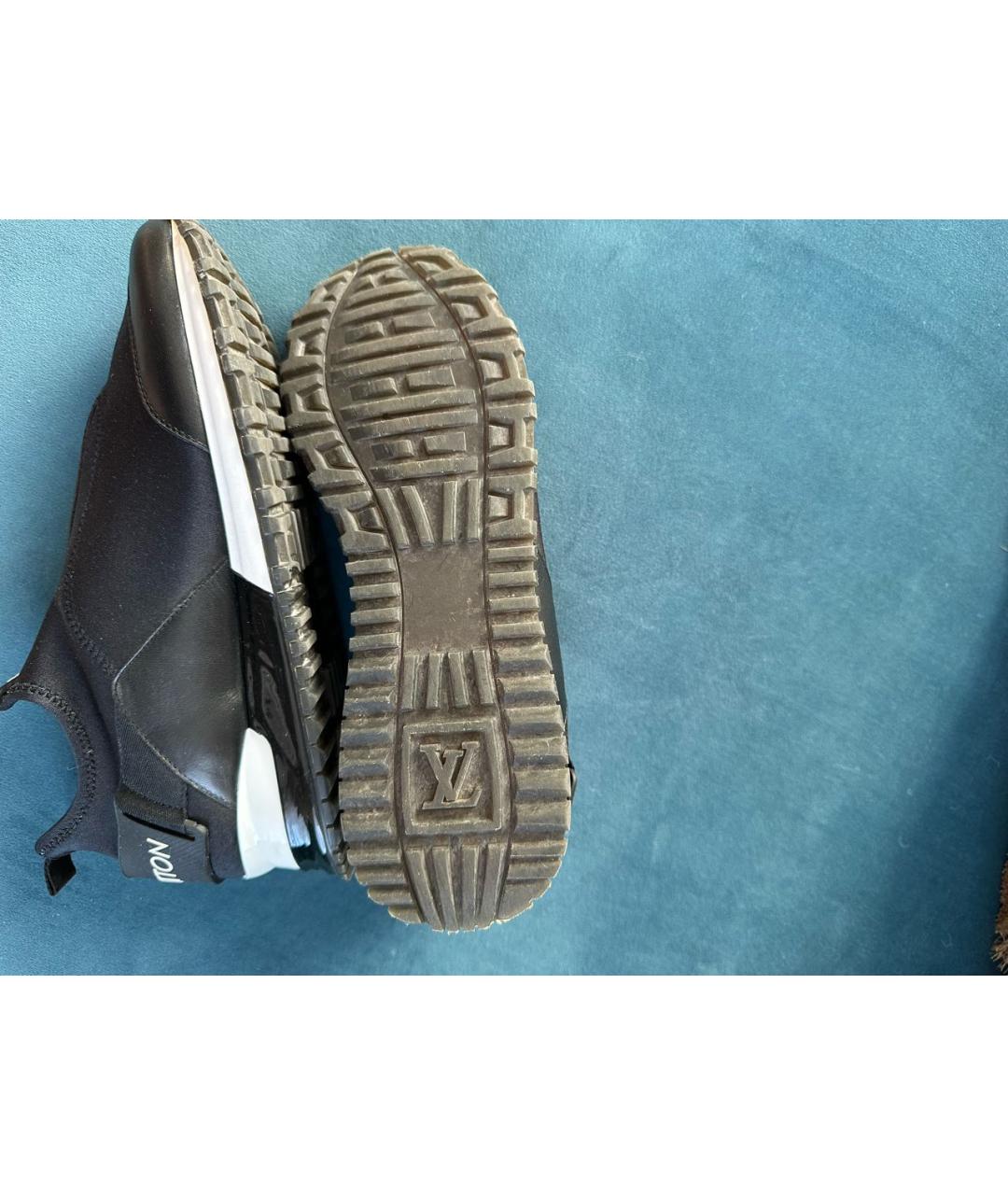 LOUIS VUITTON Черные текстильные кроссовки, фото 5
