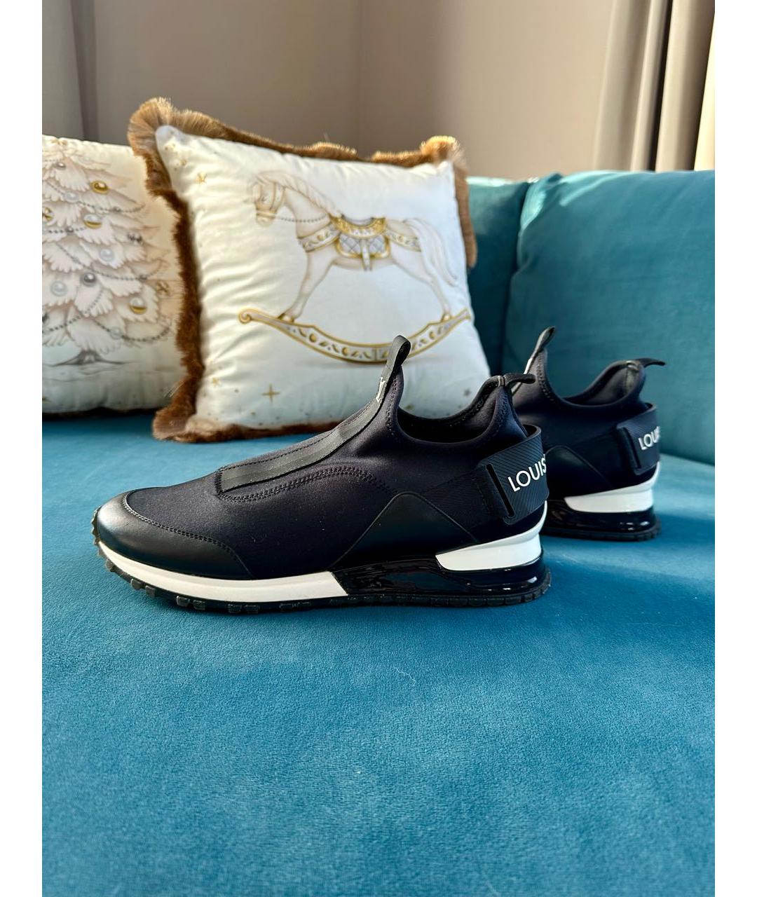 LOUIS VUITTON Черные текстильные кроссовки, фото 3