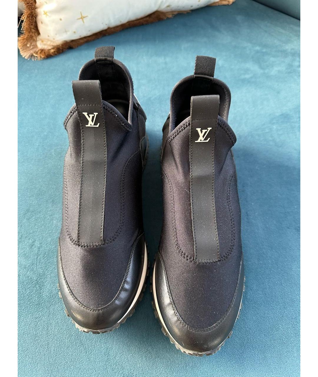 LOUIS VUITTON Черные текстильные кроссовки, фото 2