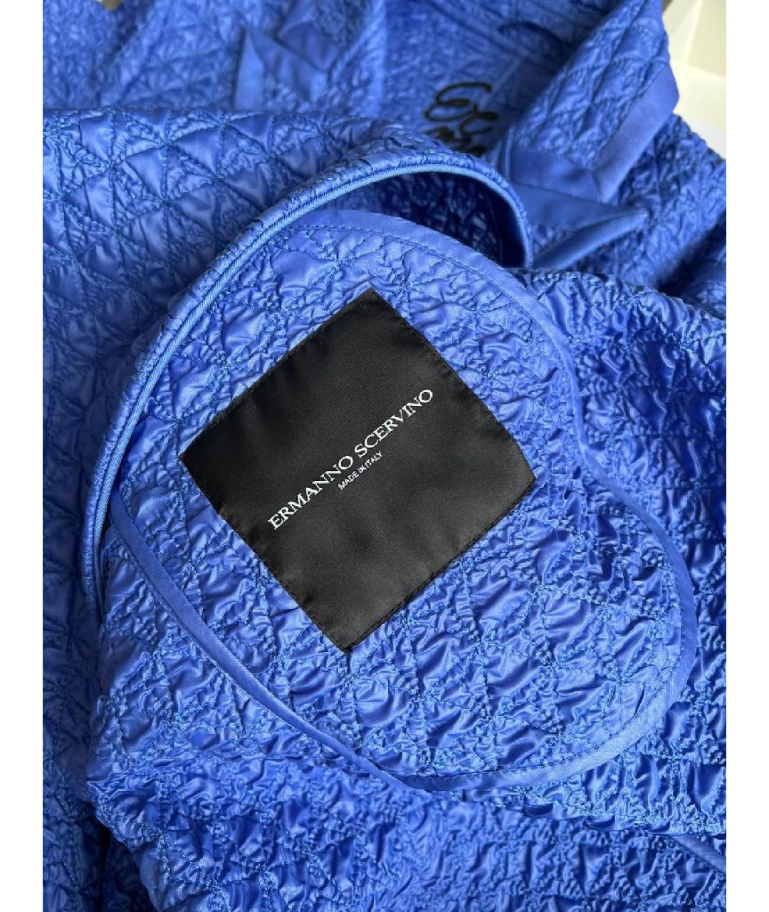 ERMANNO SCERVINO Синее пальто, фото 4