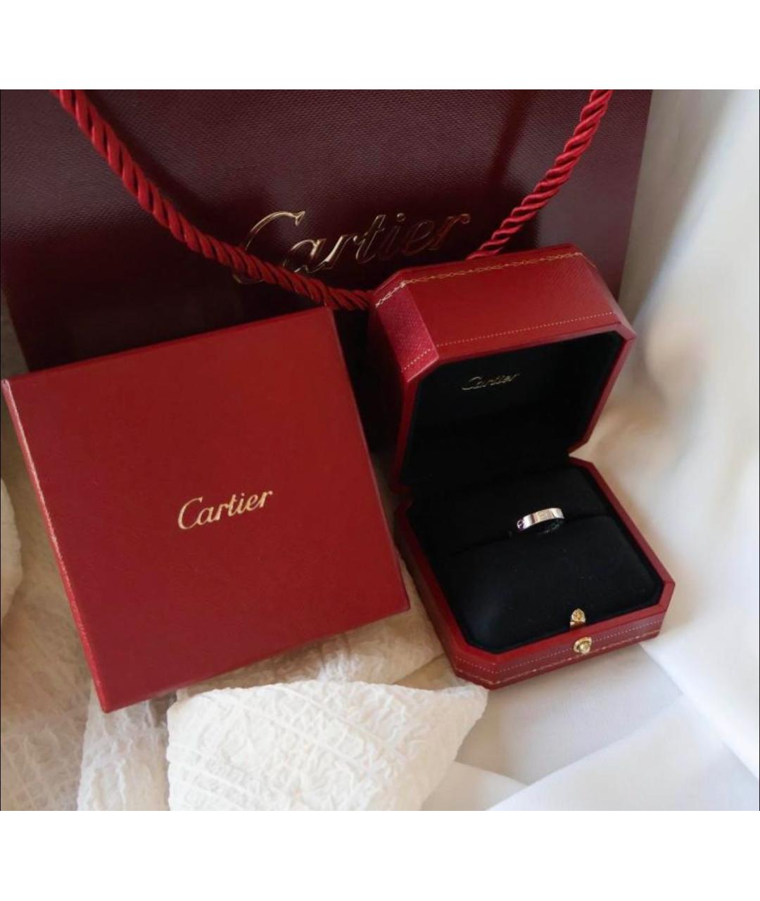 CARTIER Серебряное кольцо из белого золота, фото 4