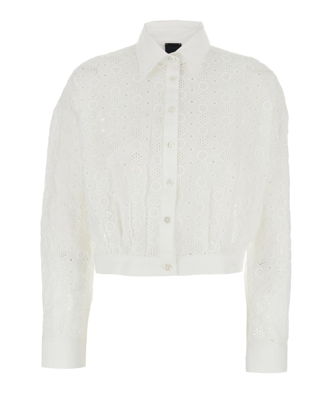 PINKO Белая хлопковая рубашка, фото 1