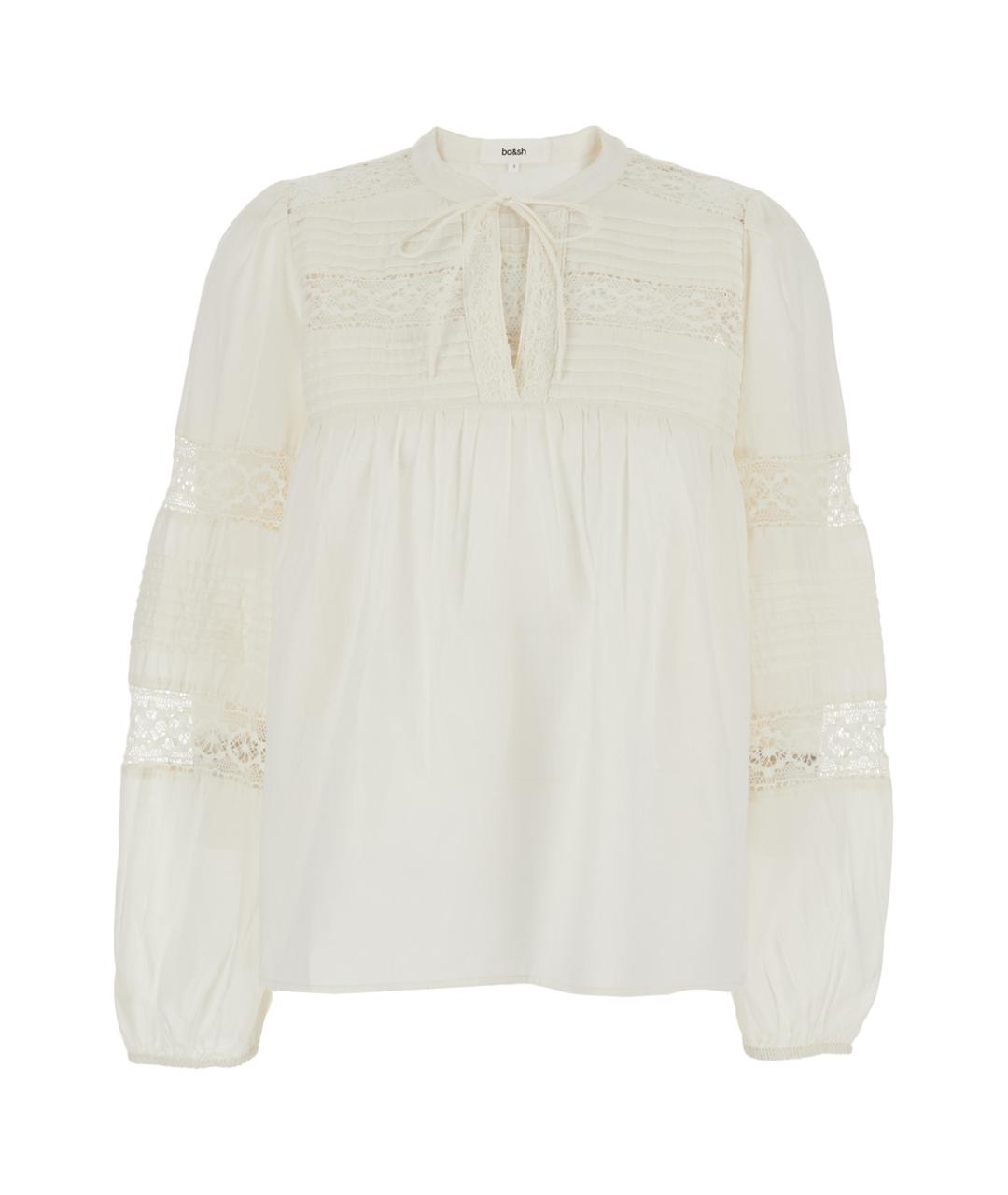 BA&SH Белая хлопковая блузы, фото 1