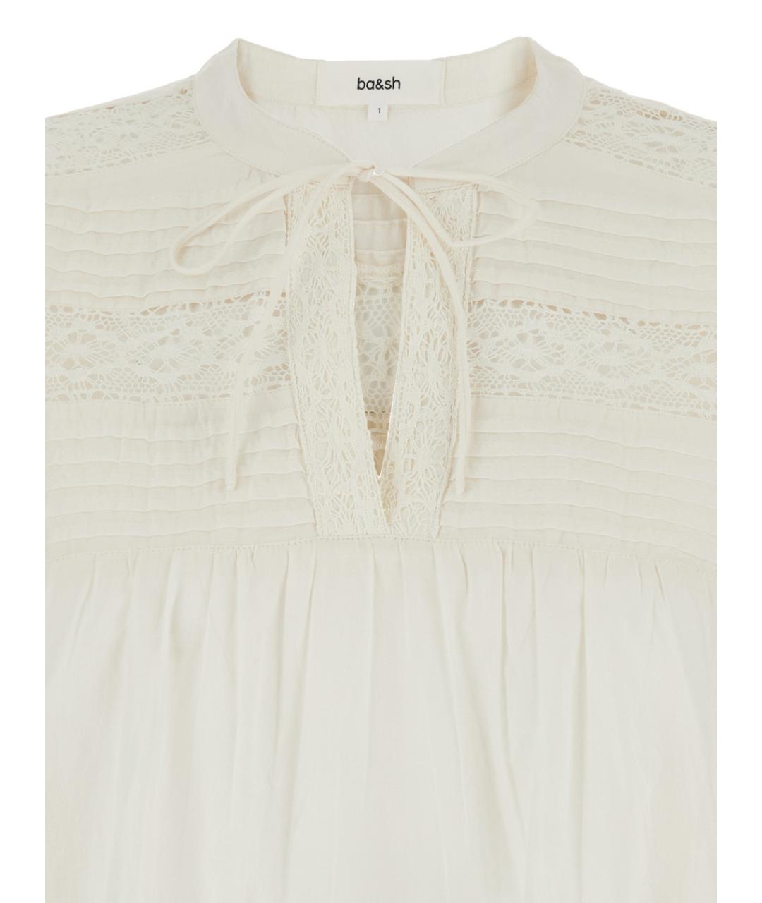 BA&SH Белая хлопковая блузы, фото 3
