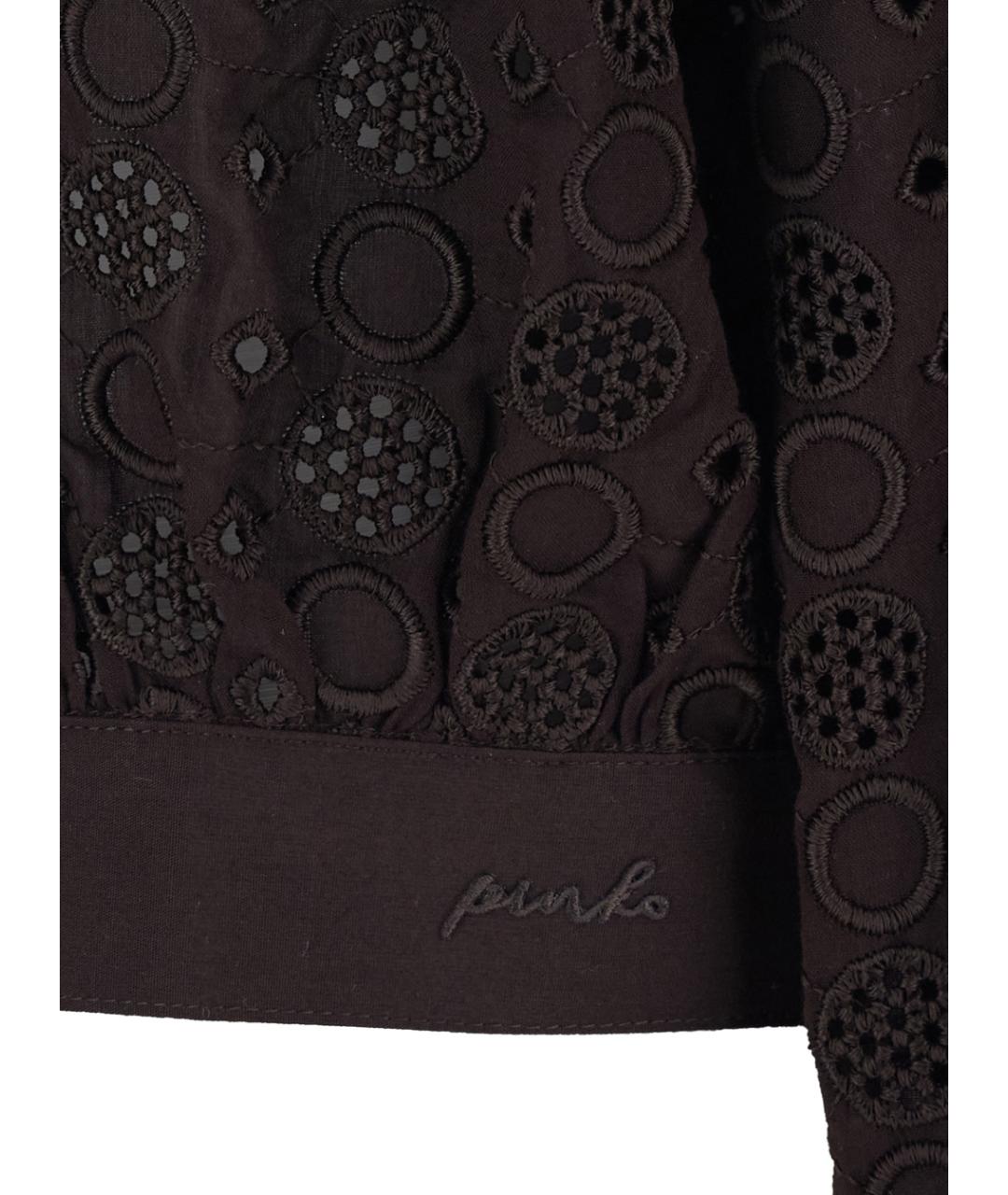 PINKO Коричневая хлопковая рубашка, фото 3