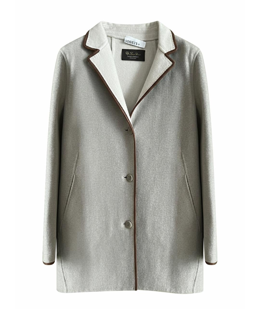 LORO PIANA Серое пальто, фото 1