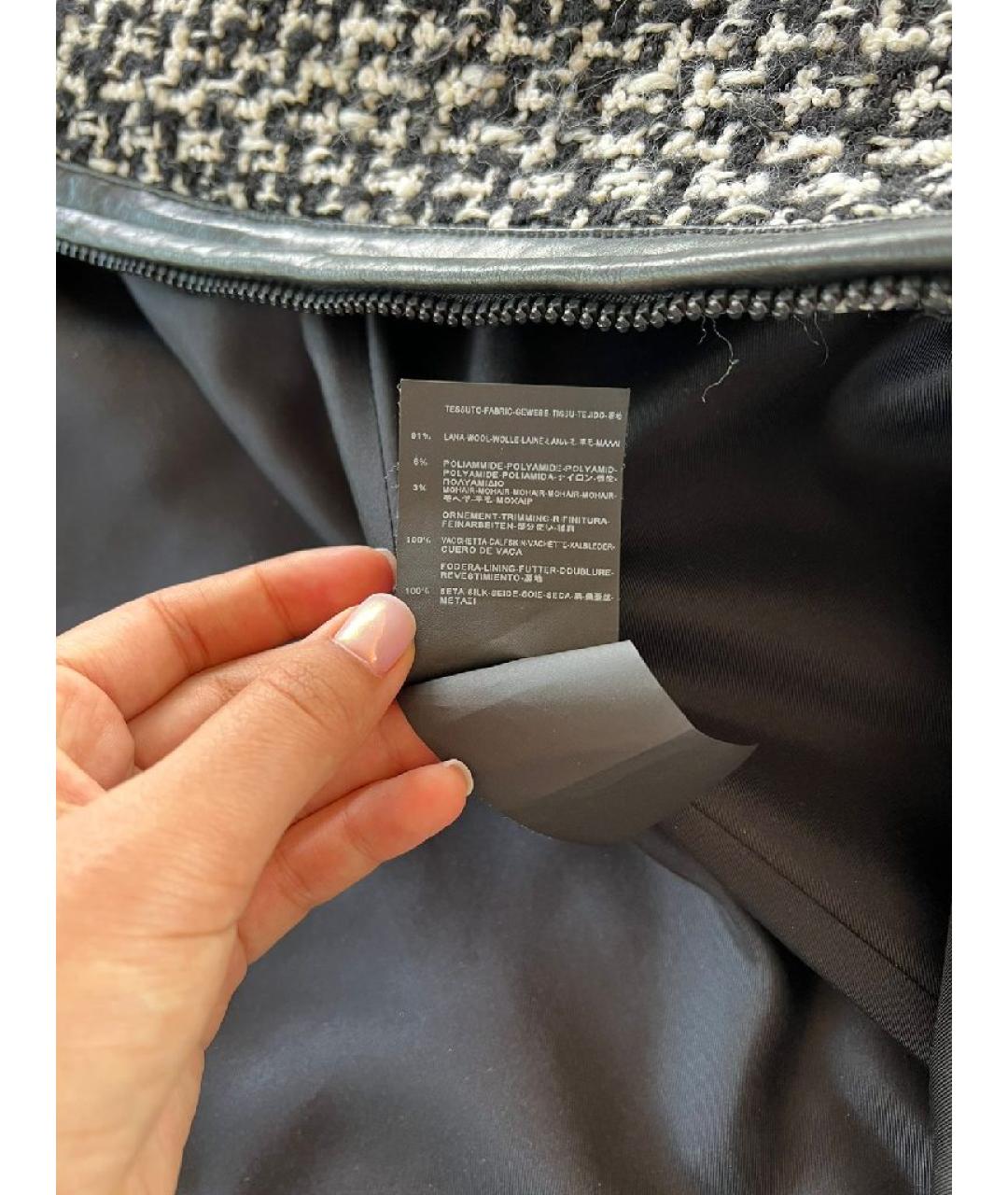 SAINT LAURENT Черное пальто, фото 6