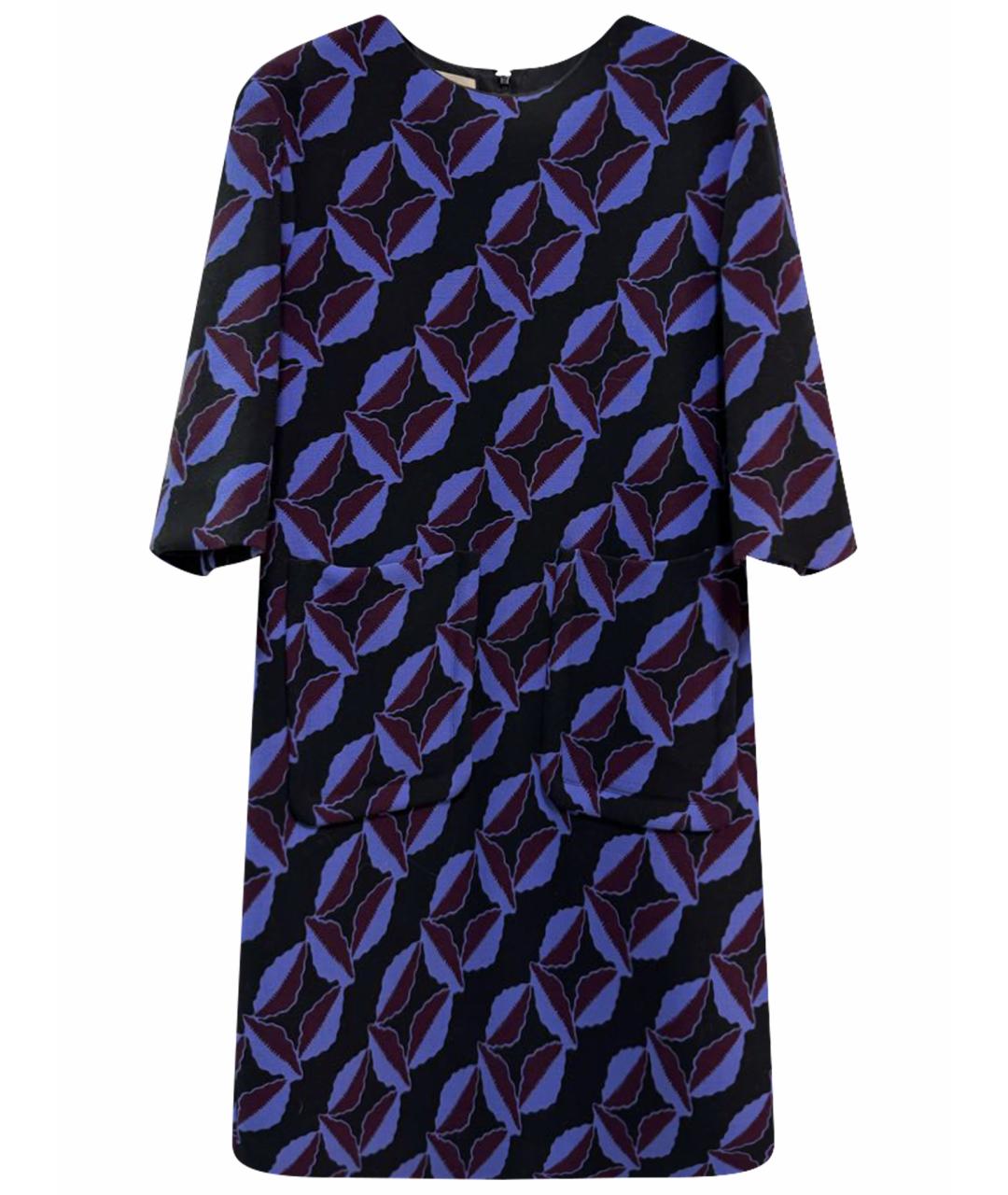 MARNI Мульти шерстяное повседневное платье, фото 1