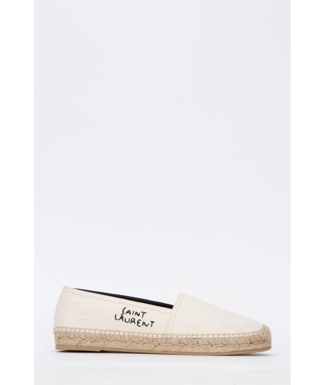 SAINT LAURENT Бежевые эспадрильи, фото 3