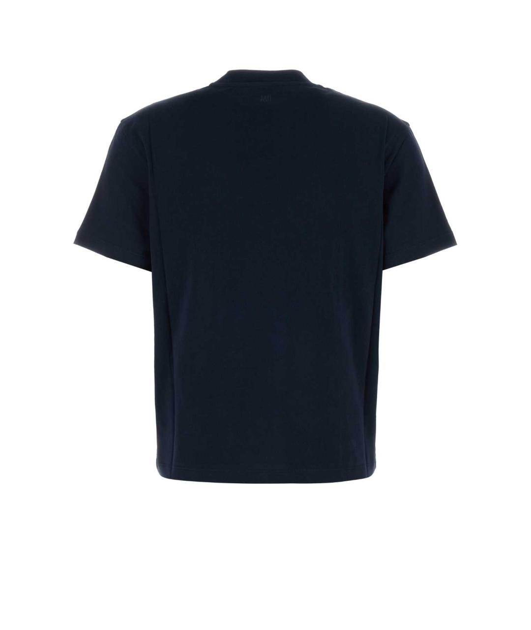 Ami Paris Синяя хлопковая футболка, фото 2