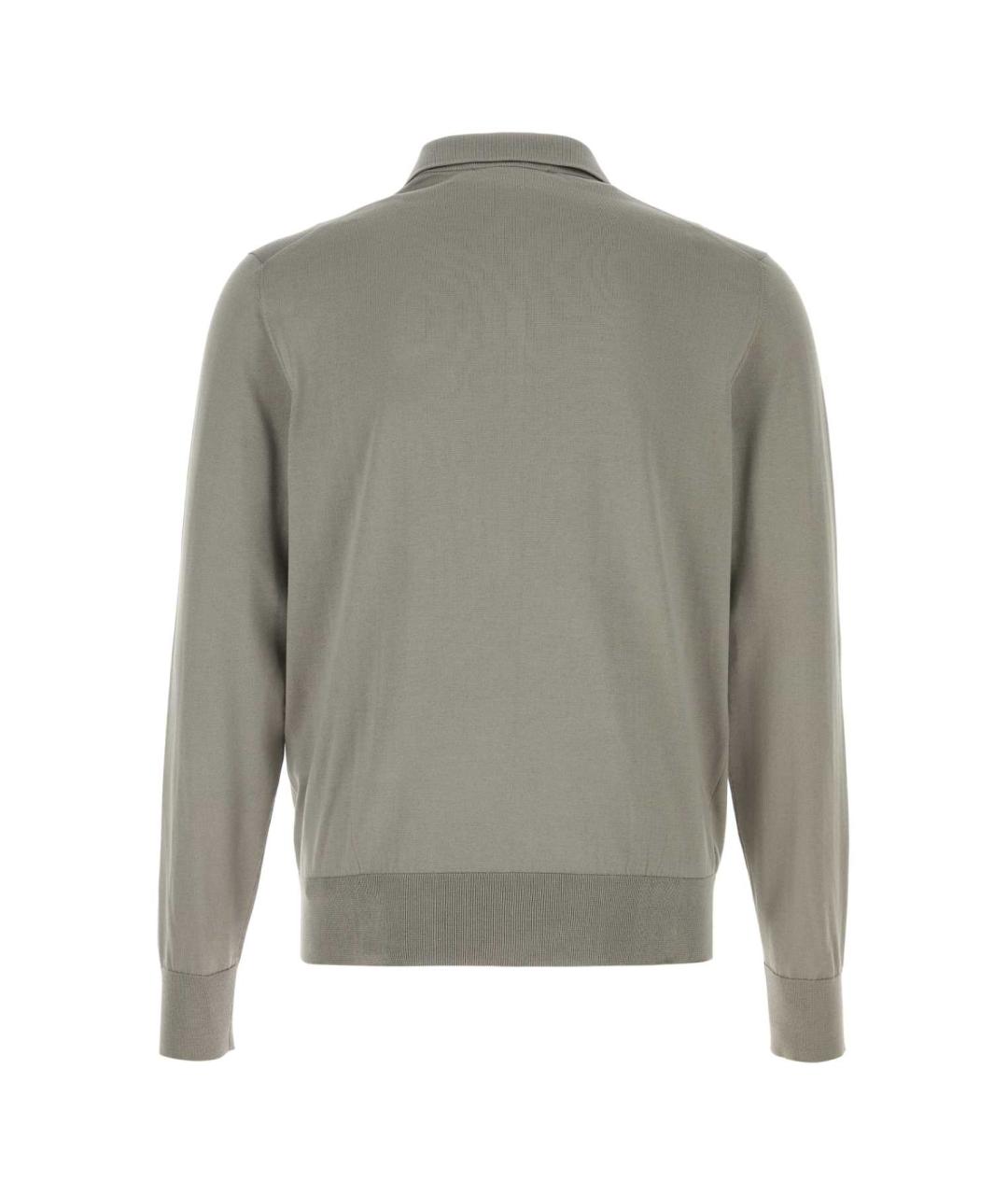 DOLCE&GABBANA Серый шелковый джемпер / свитер, фото 2