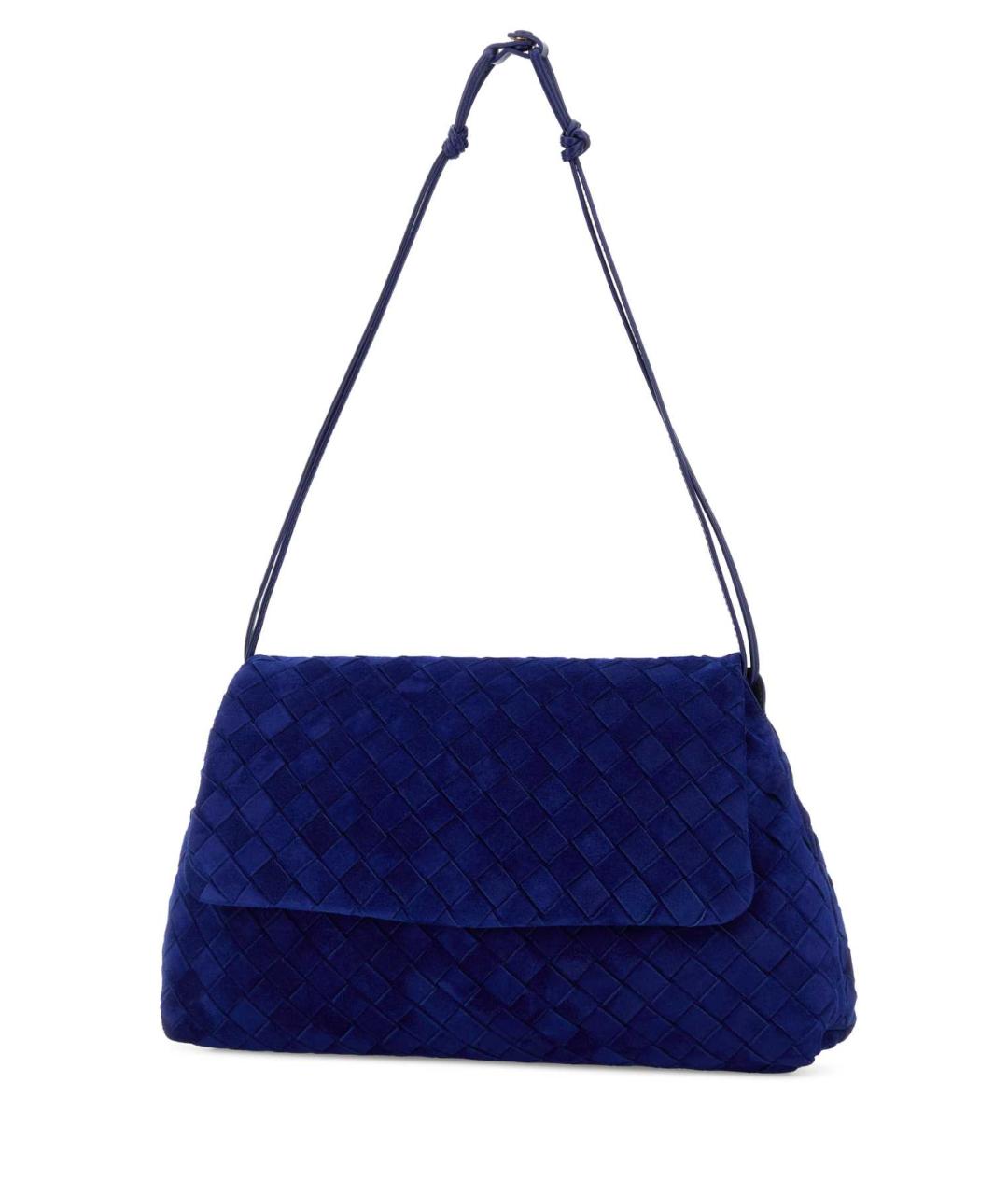 BOTTEGA VENETA Синяя замшевая сумка через плечо, фото 2