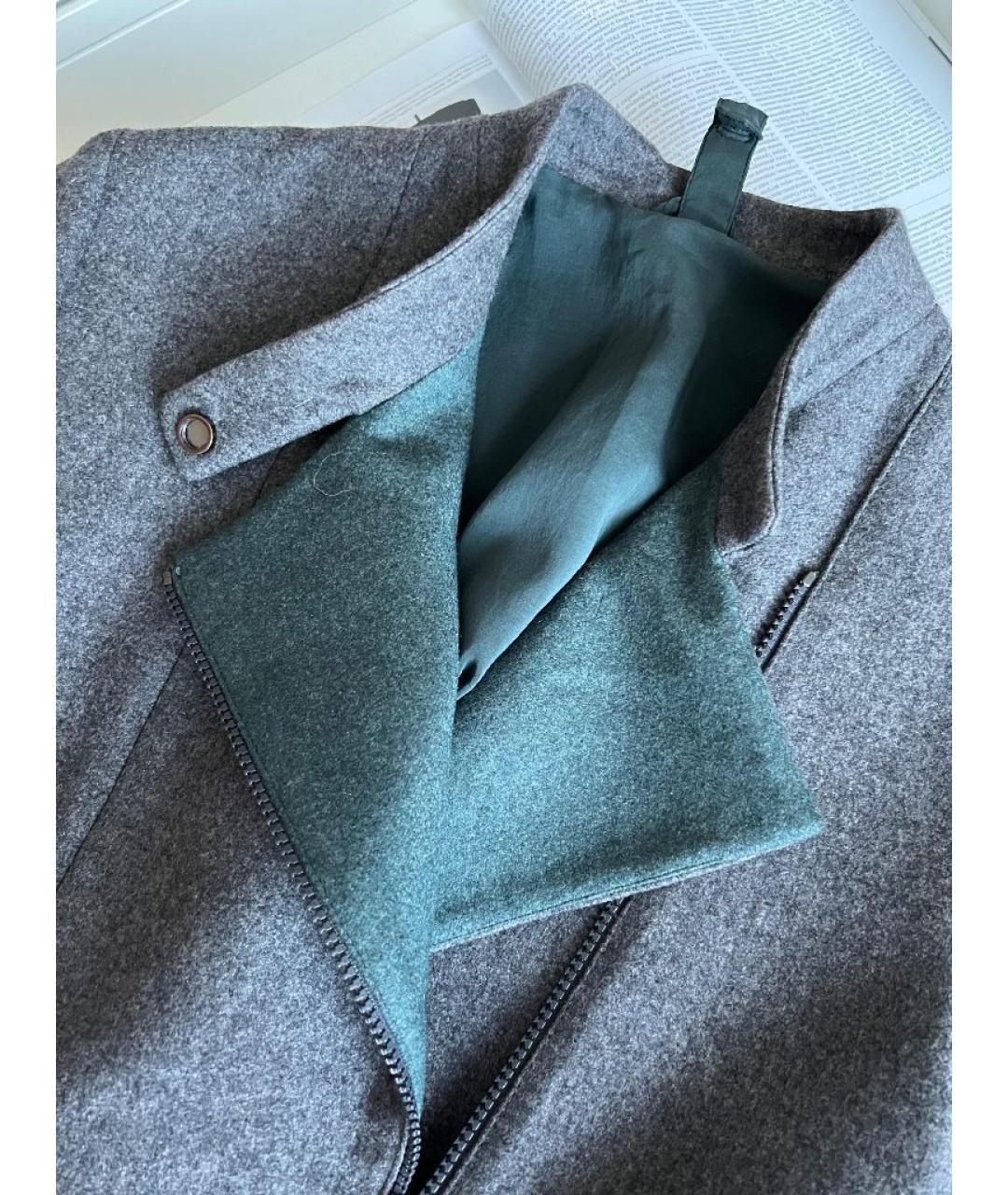 BRUNELLO CUCINELLI Серое пальто, фото 3