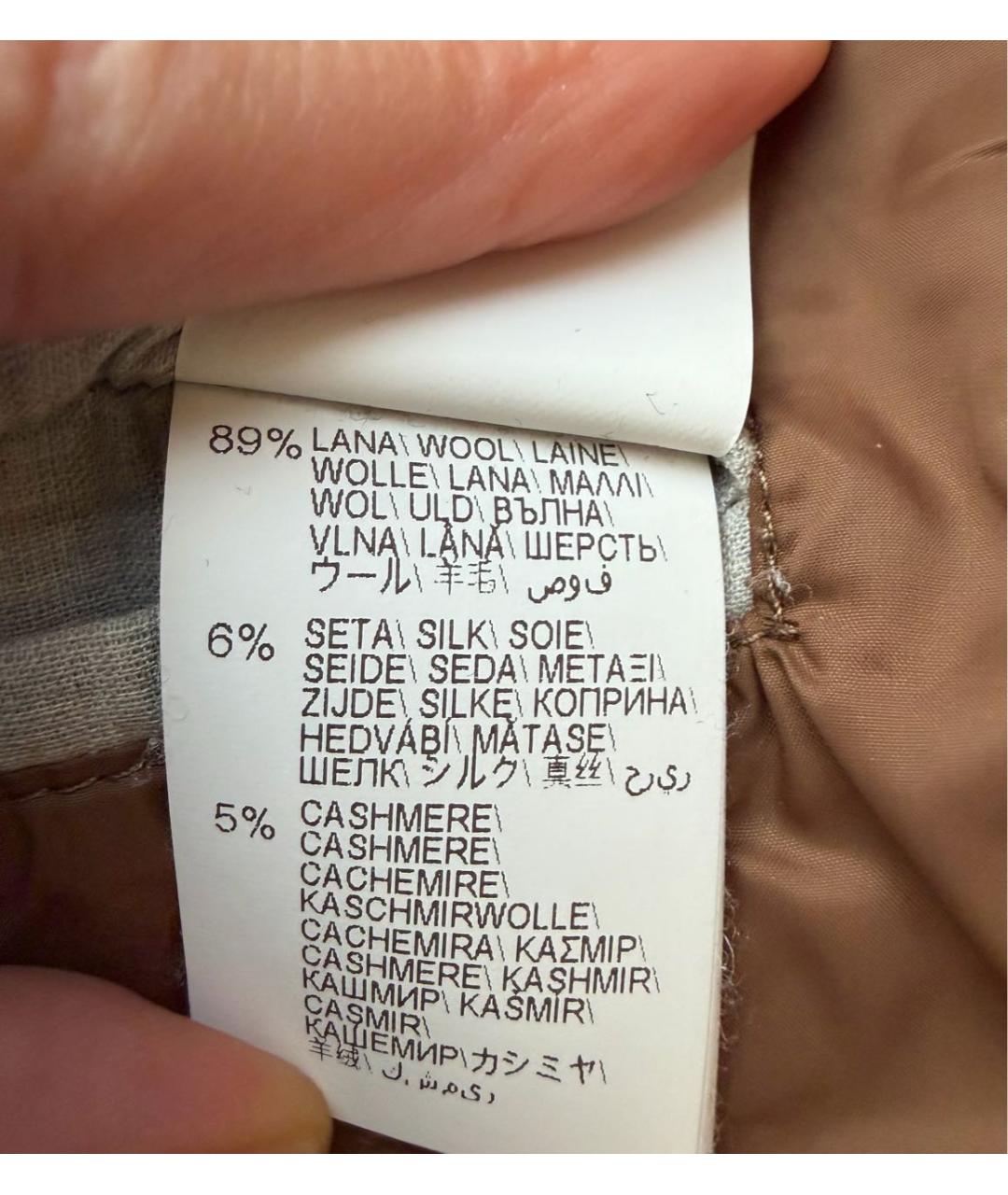 BRUNELLO CUCINELLI Темно-синяя шерстяная куртка, фото 8