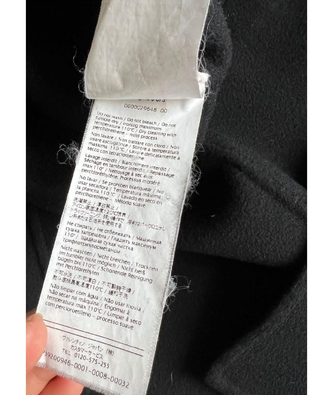 VALENTINO Черное пальто, фото 5