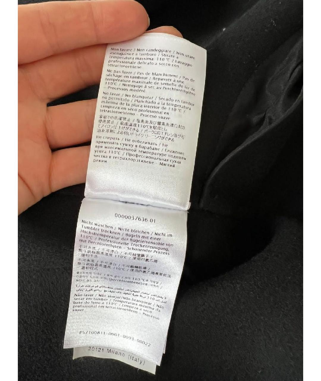 VALENTINO Черное пальто, фото 7