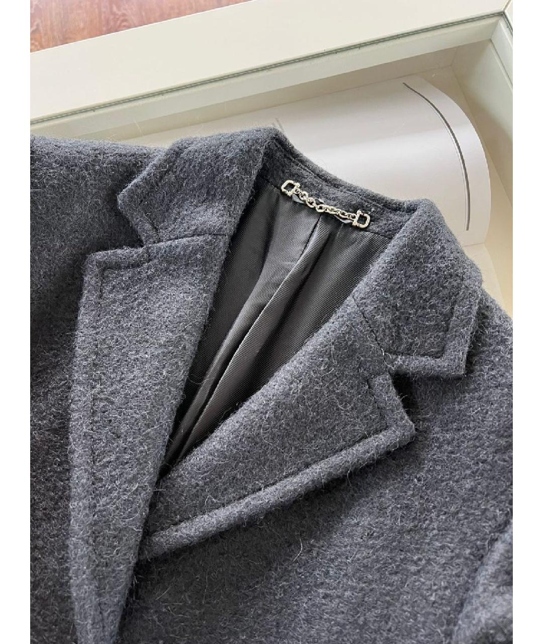 GUCCI Серое пальто, фото 3