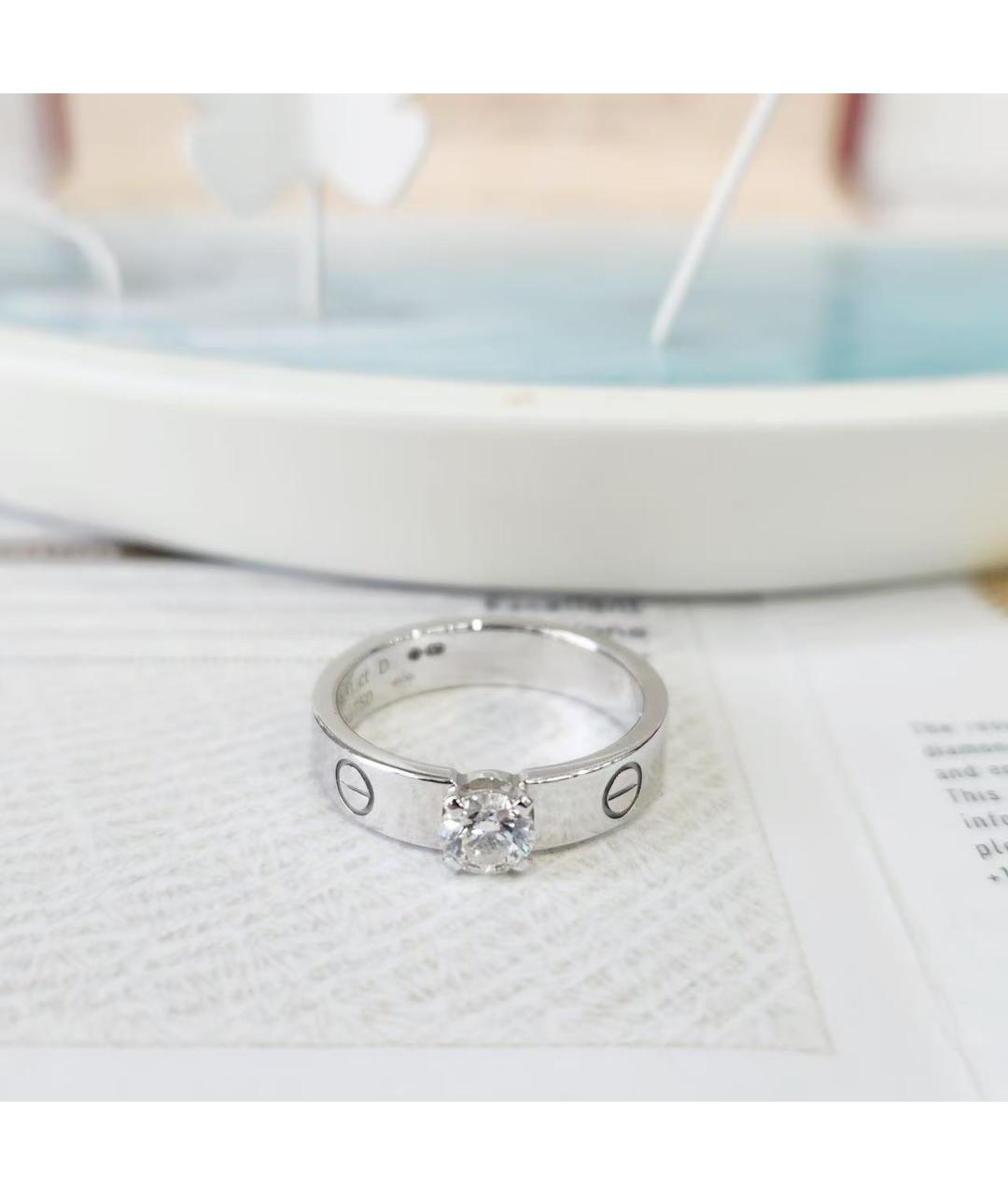 CARTIER Серебряное кольцо из белого золота, фото 2