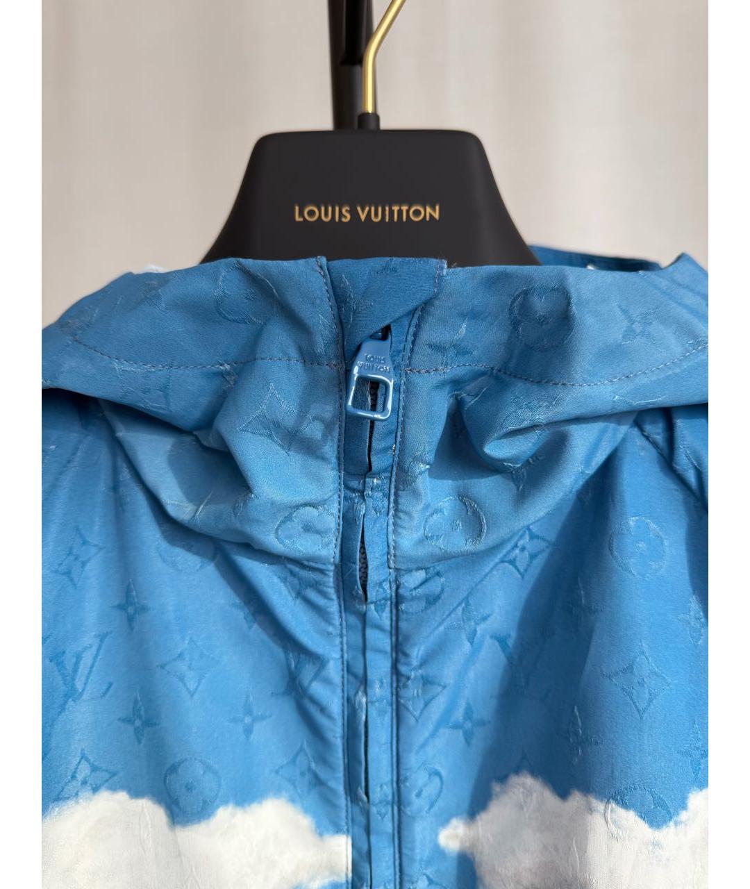 LOUIS VUITTON Голубая полиэстеровая куртка, фото 2