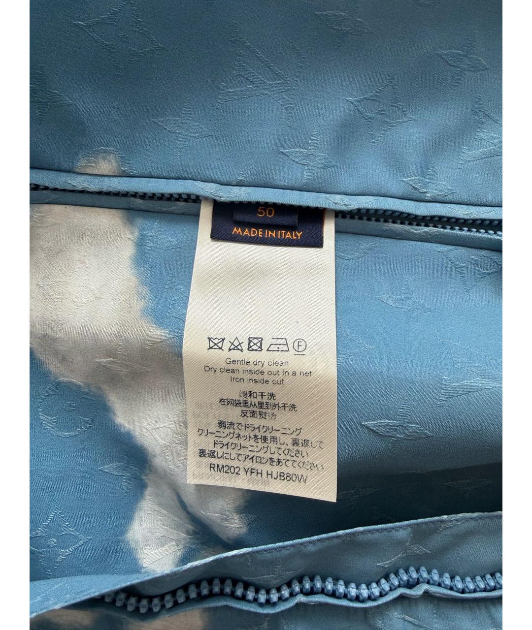 LOUIS VUITTON Голубая полиэстеровая куртка, фото 7