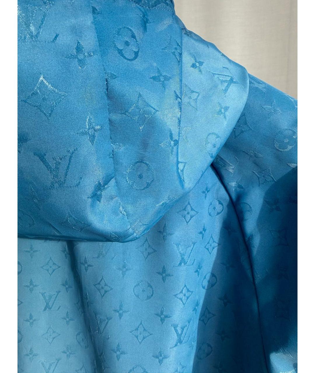 LOUIS VUITTON Голубая полиэстеровая куртка, фото 5