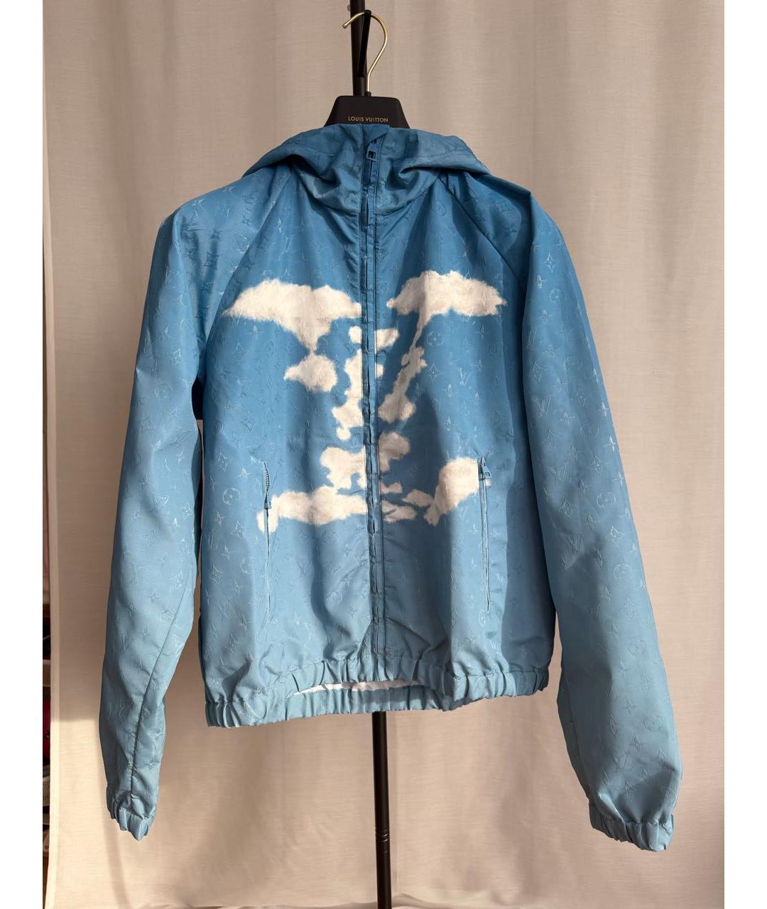 LOUIS VUITTON Голубая полиэстеровая куртка, фото 8
