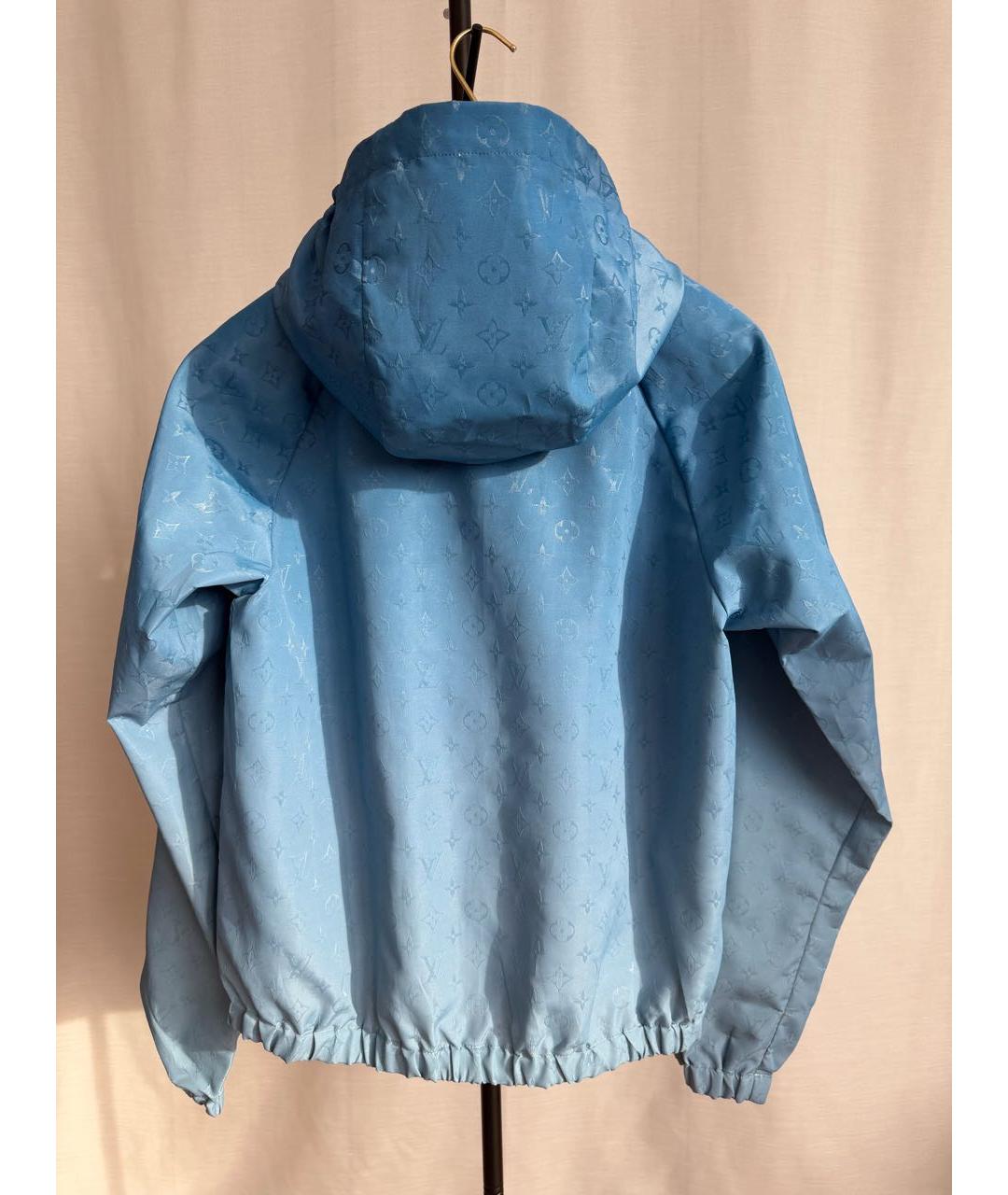 LOUIS VUITTON Голубая полиэстеровая куртка, фото 4
