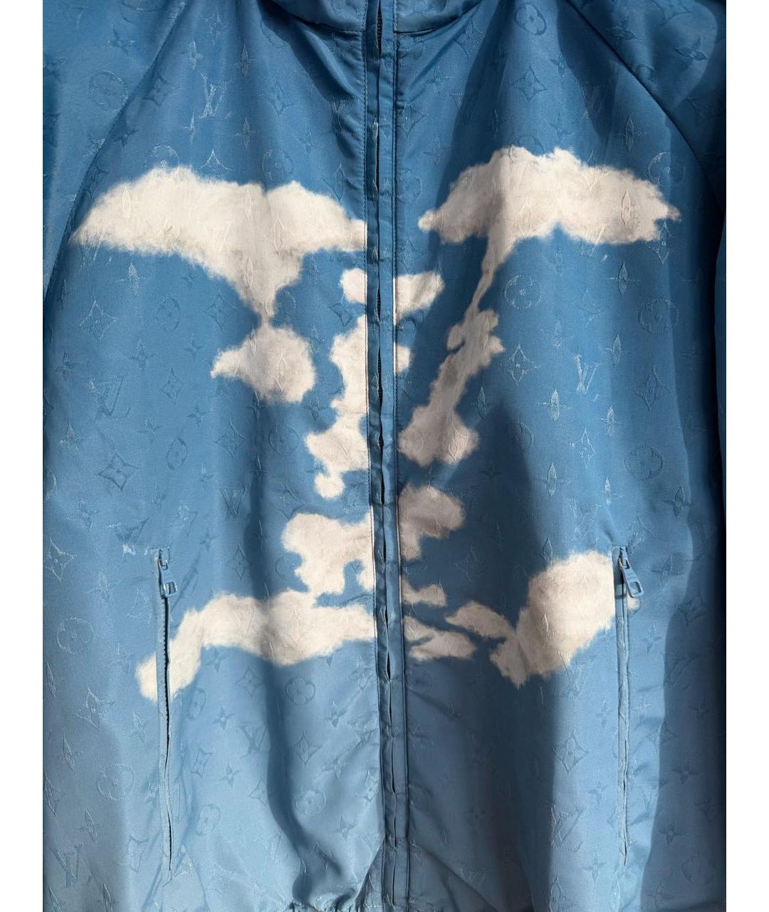 LOUIS VUITTON Голубая полиэстеровая куртка, фото 3