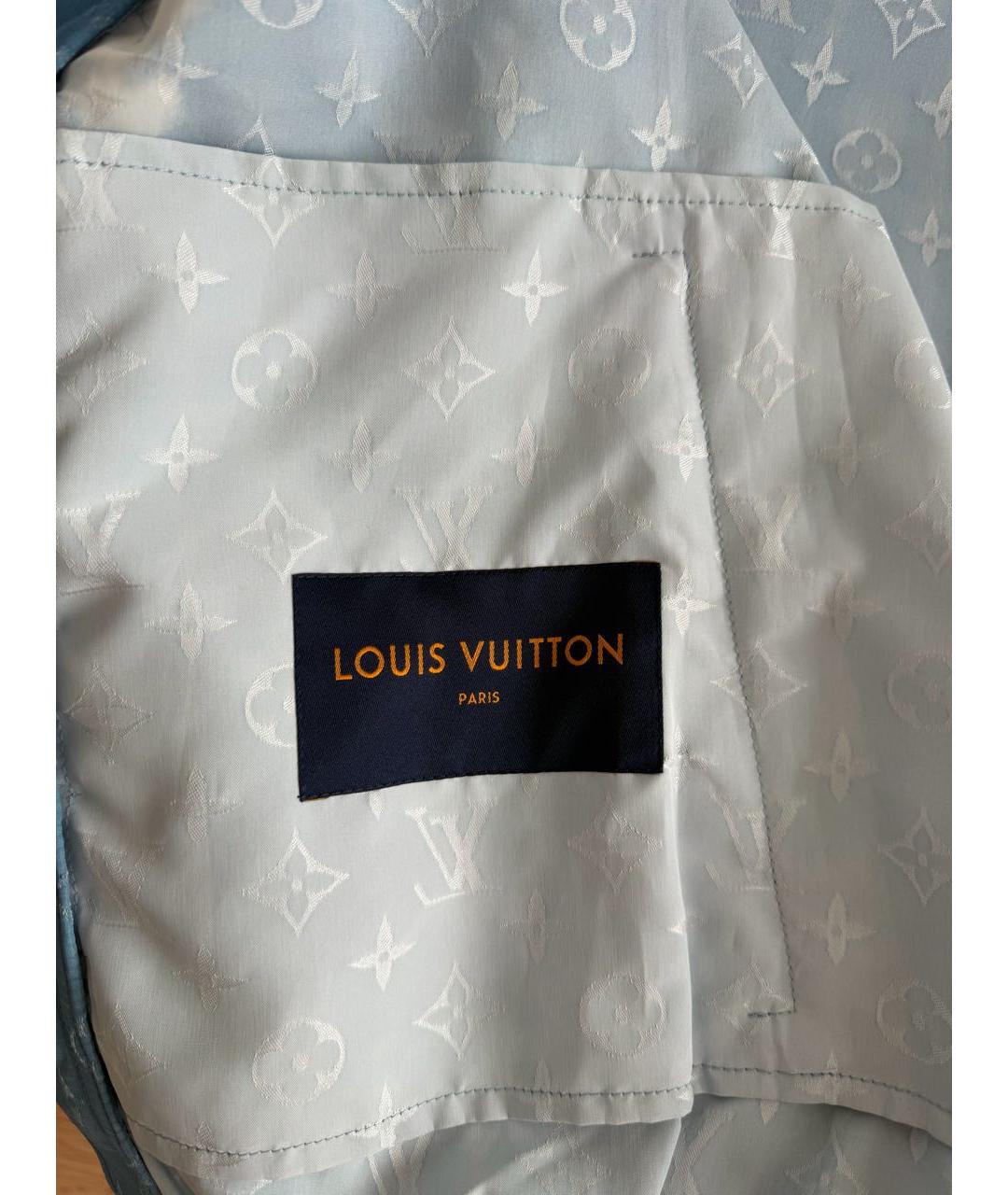 LOUIS VUITTON Голубая полиэстеровая куртка, фото 6