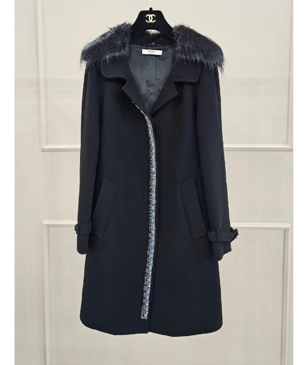 PRADA Черное пальто, фото 9