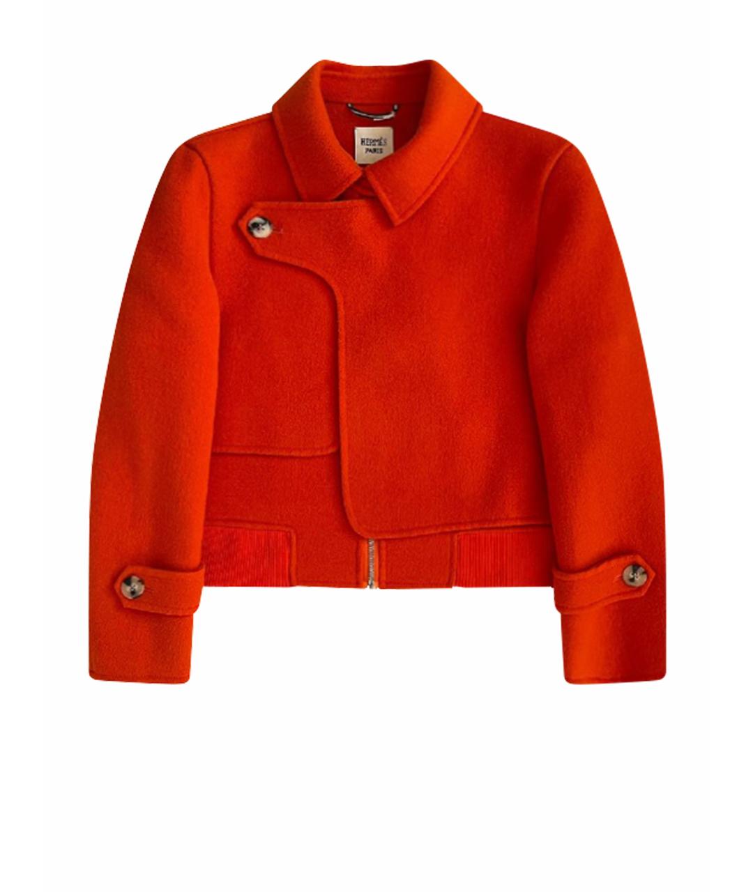 HERMES Оранжевое пальто, фото 1