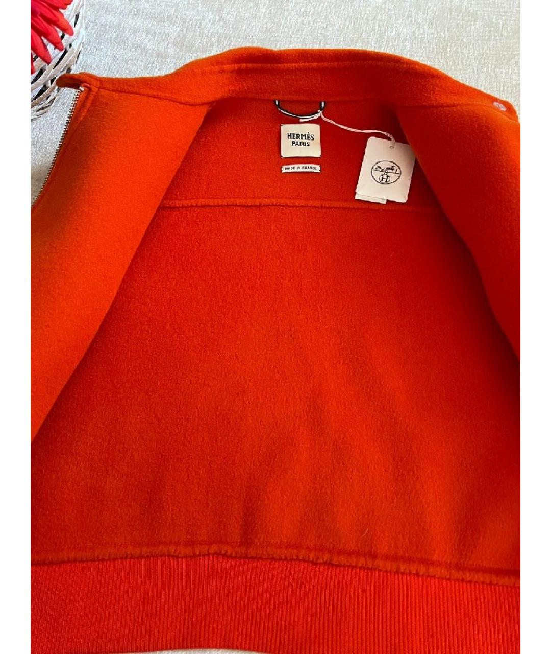 HERMES Оранжевое пальто, фото 4