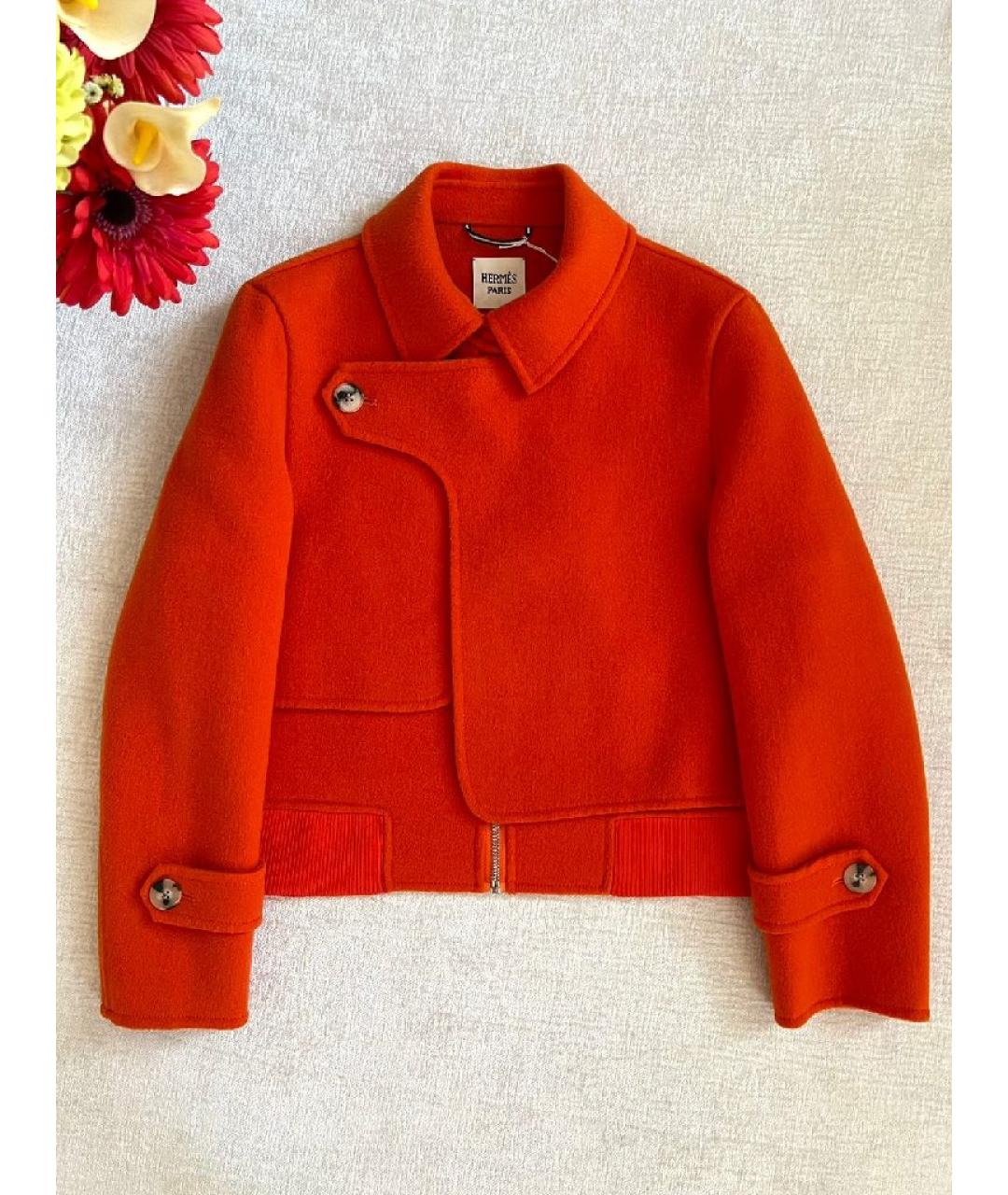 HERMES Оранжевое пальто, фото 8