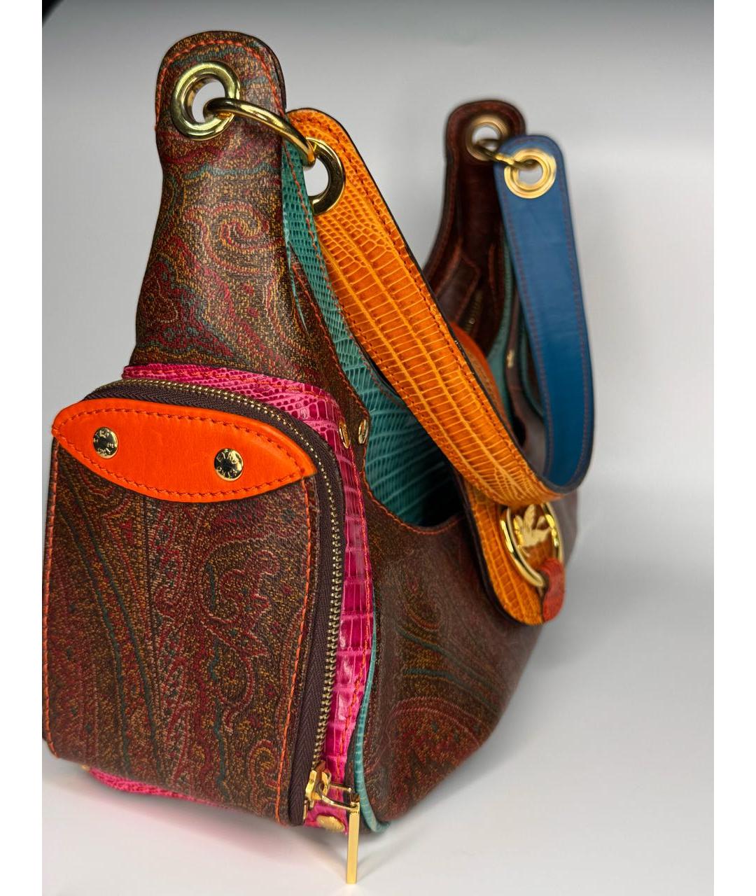 ETRO Мульти кожаная сумка через плечо, фото 5