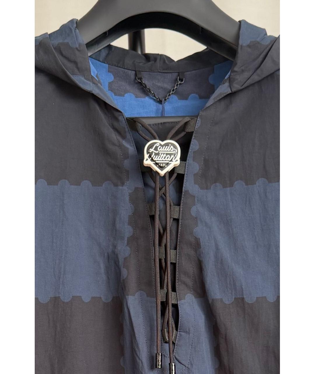 LOUIS VUITTON Темно-синяя полиамидовая куртка, фото 2