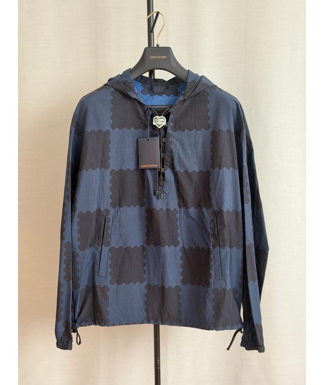 LOUIS VUITTON Темно-синяя полиамидовая куртка, фото 9